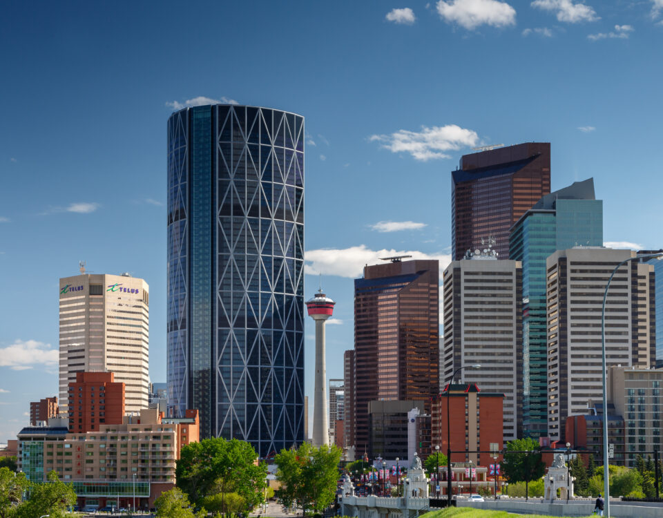 A view of downtown Calgary, Alberta.